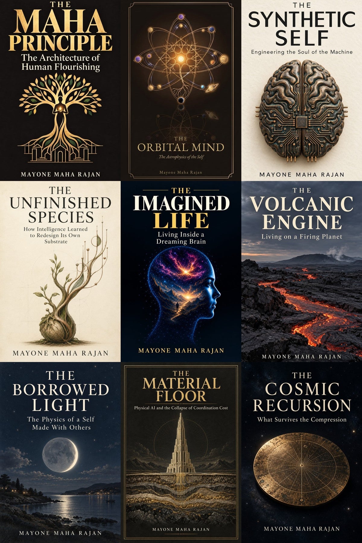 Free sampler of selected openings from the nine-book Maha Research Series by Mayone Maha Rajan.